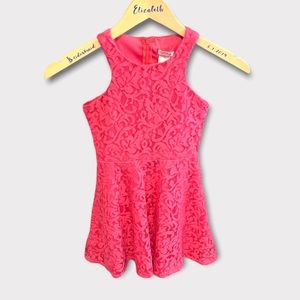 Sally MillerCouture Pink Lace Girls Dress w/Zipper